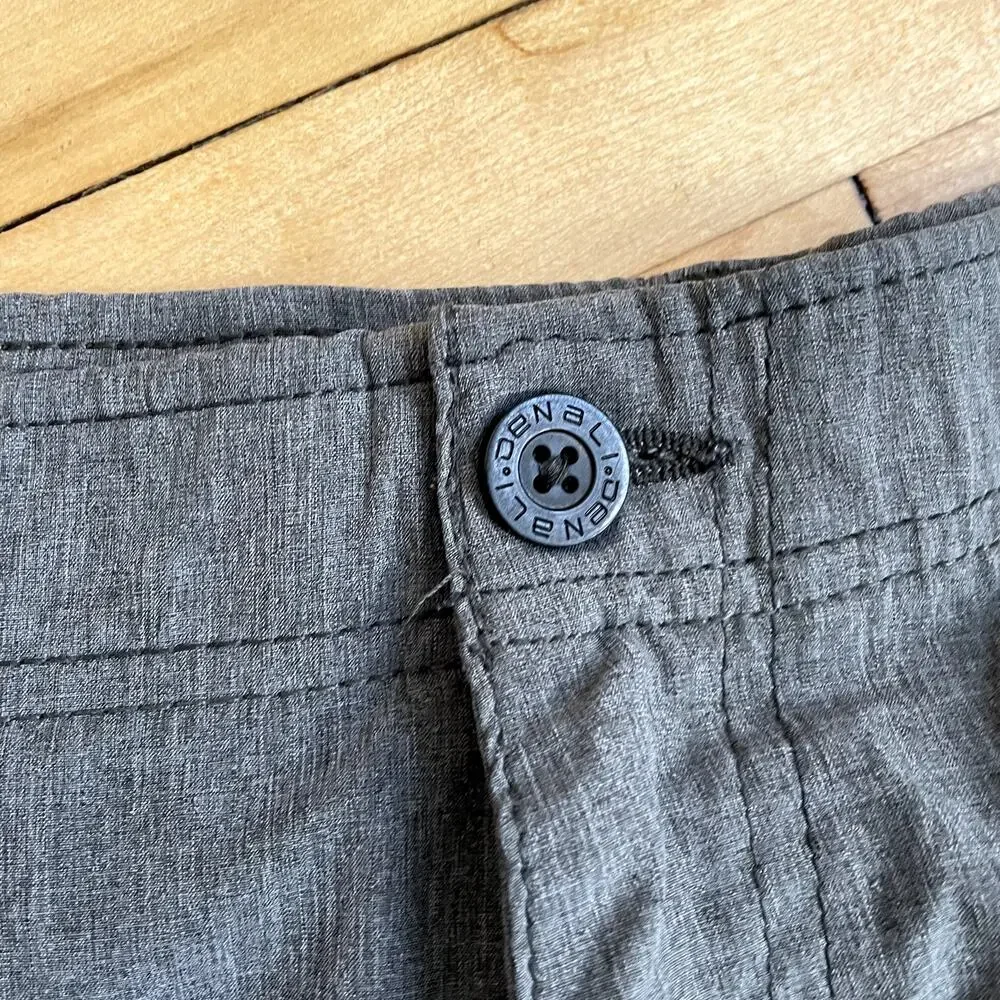 Denali‎ men's gray athletic shorts size 36 lightweight pull on front zip pants
